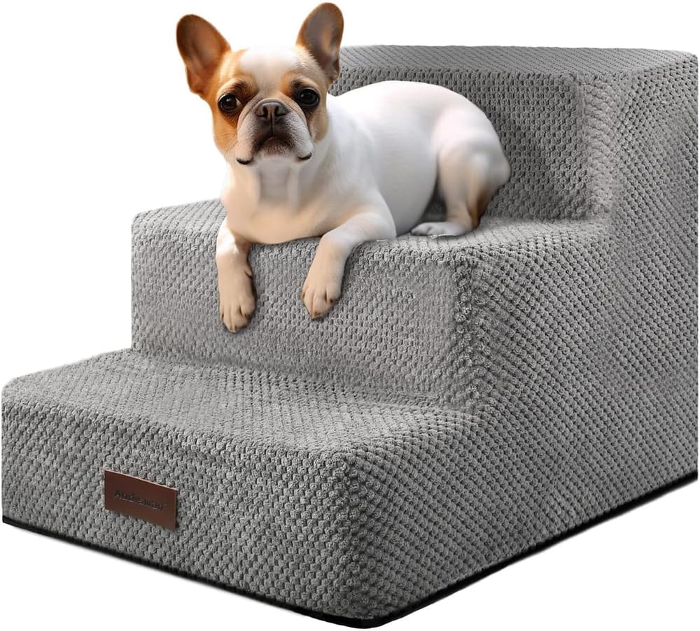 Aodisman 3-Step Dog Stairs, 13.6 Inch