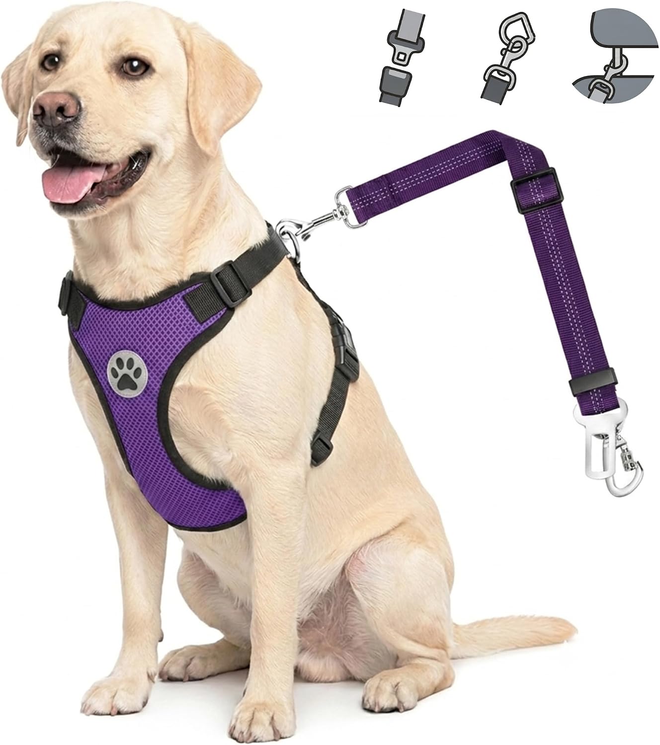 Lukovee Dog Seat Belt Harness