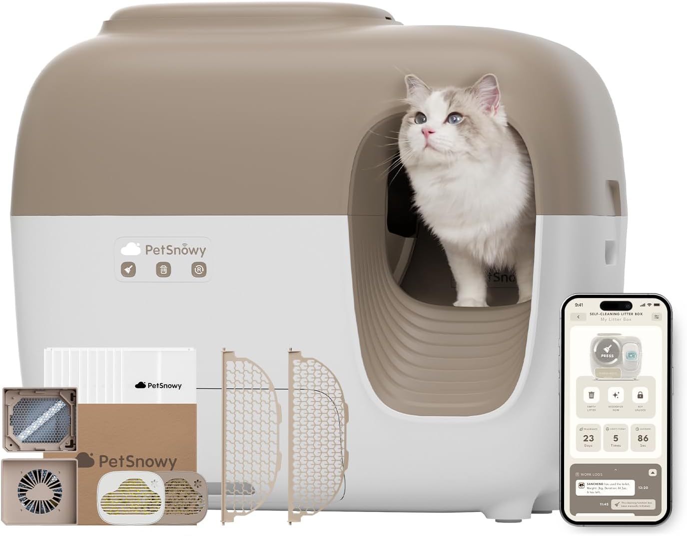 PetSnowy Self-Cleaning Litter Box